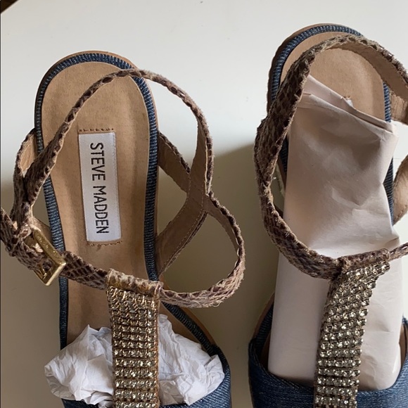 Wedges denim material - Picture 3 of 6